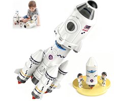 5-in-1 Ruimteraket Speelgoed - Ruimte-expeditie - Modelvliegtuig - Ruimteprojectie - Wetenschappelijk Speelgoed - Ruimteveer - Astronaut Speelgoed - Kinderspeelgoed - Geschikt voor Kinderen