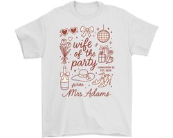 Bachelorette Shirt – Wife of the Party – Feest Outfit – Unisex T-Shirt voor Dames & Heren – Leuk Cadeau voor Vrijgezellenfeest