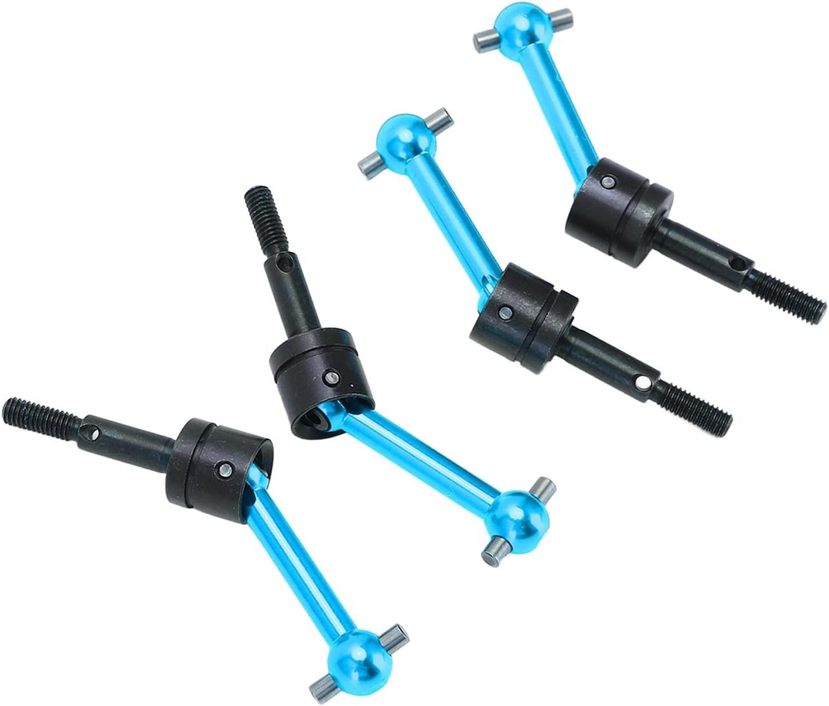 4 Stuks 70mm Metalen Aandrijfas CVD Upgrade Onderdelen voor 1:10 RC Auto's en Trucks, Geschikt voor Tamiya TT02, Duurzaam en Betrouwbaar