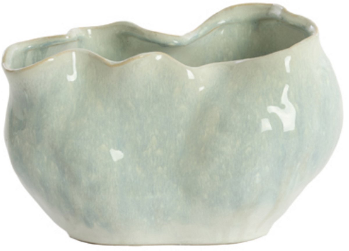 Light & Living Vaas TELMO - Blauw - 26x15x17.5 cm