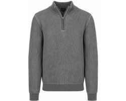 Suitable Bico Half Zip Trui Grijs - Maat S - Heren - Quarter zip - Schipperstrui met rits - Volwassen mannen
