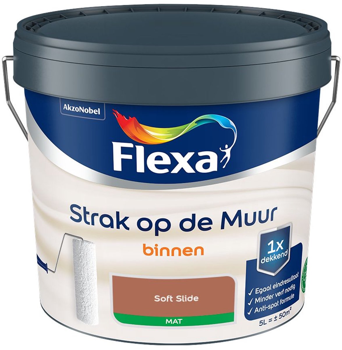 Flexa - Strak Op De Muur Binnen Mat - Soft Slide - 5 L - Kleur Van Het Jaar 2027