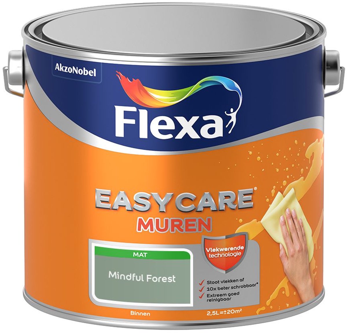 Flexa - Easycare Muren - Mindful Forest - 2,5 L - Kleur Van Het Jaar 2027