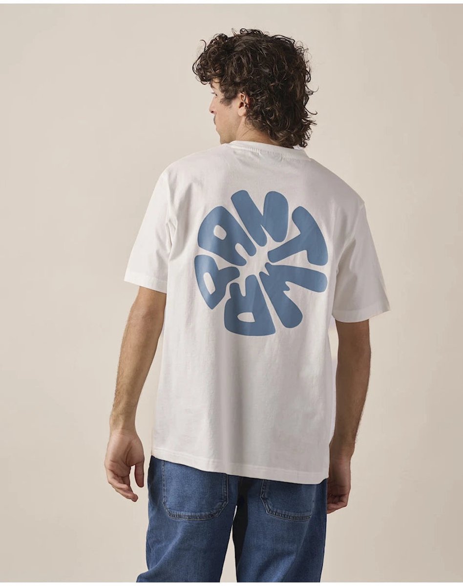 Antwrp T-shirt ecru met grote ronde logoprint op de rug voor heren - M (38)