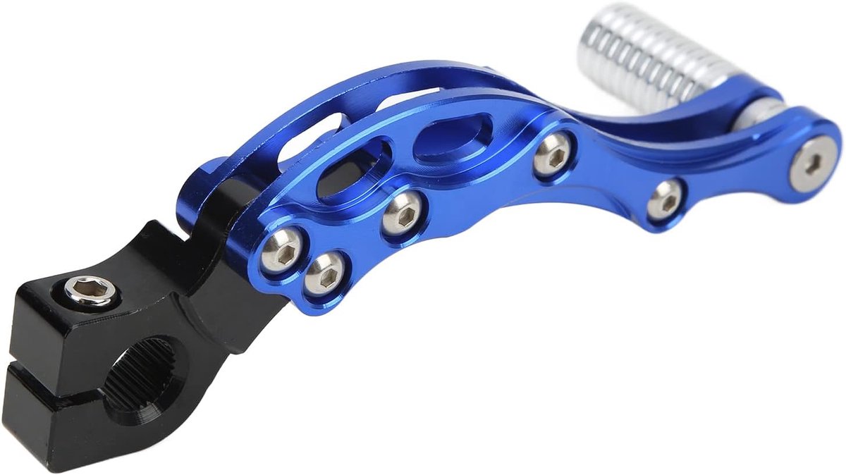 Pedaal, Starthendel van aluminiumlegering, hoge sterkte, versnellingspook, universele accessoires voor motorfiets en scooter (blauw)