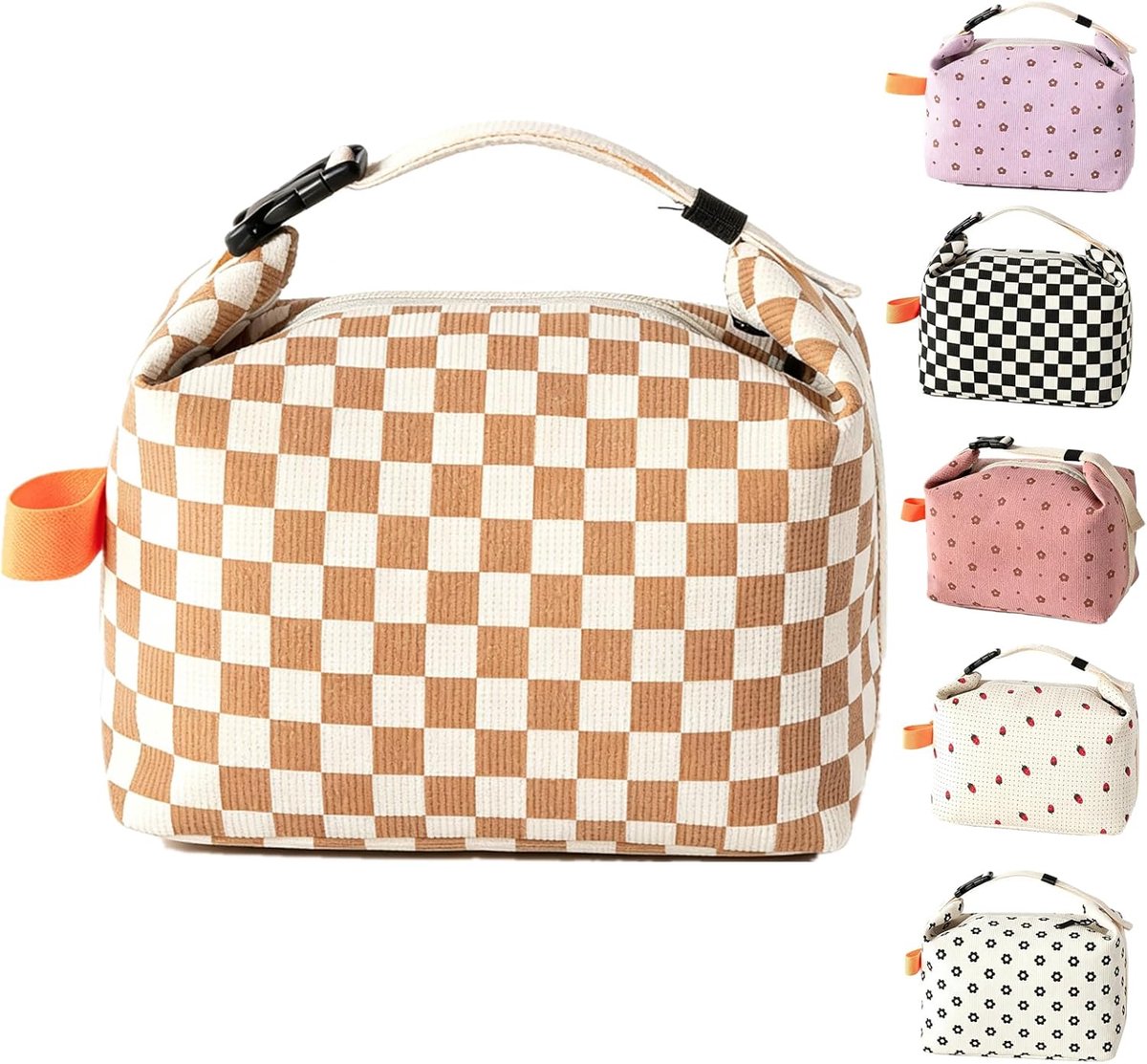 Lunchtas, schattige kartonnen geïsoleerde lunchbox, herbruikbare lunchtas, waterdichte lunchtas, opvouwbare lunchtas voor dames, heren, kinderen en studenten, reizen, picknick