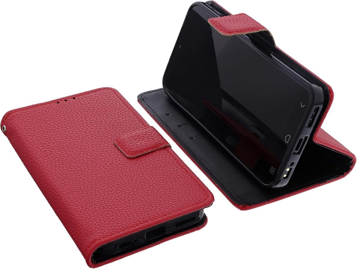 Compatibel met Emporia SMART 7 Lite / 7 mini / ME7 beschermhoes Book Style case telefoon bescherming hoesje boekmodel portemonneehoes flipcase met standaard rood
