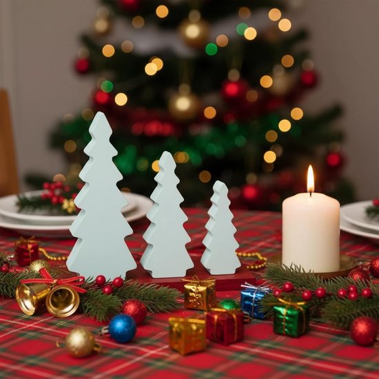 Vorm siliconen mal gips vormen voor gieten siliconen mallen voor Kerstmis DIY kaars vorm winter woondecoratie — afbeelding 4