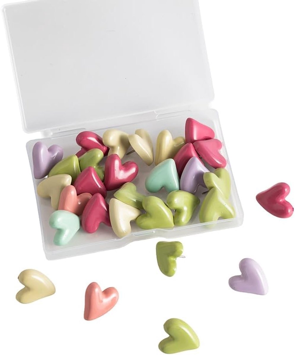 Punaises, decoratieve wandpunaises voor kurkbord, roze en meerkleurig, voor posters, kaarten, pinnen van kurk, voor kantoor, school, thuis, spelden