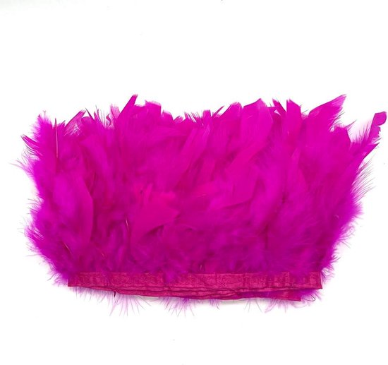 Turkije veren franje trim voor feestkleding DIY naaien ambachten decoratie Pack van 2 Yards (Fuchsia) — afbeelding 3