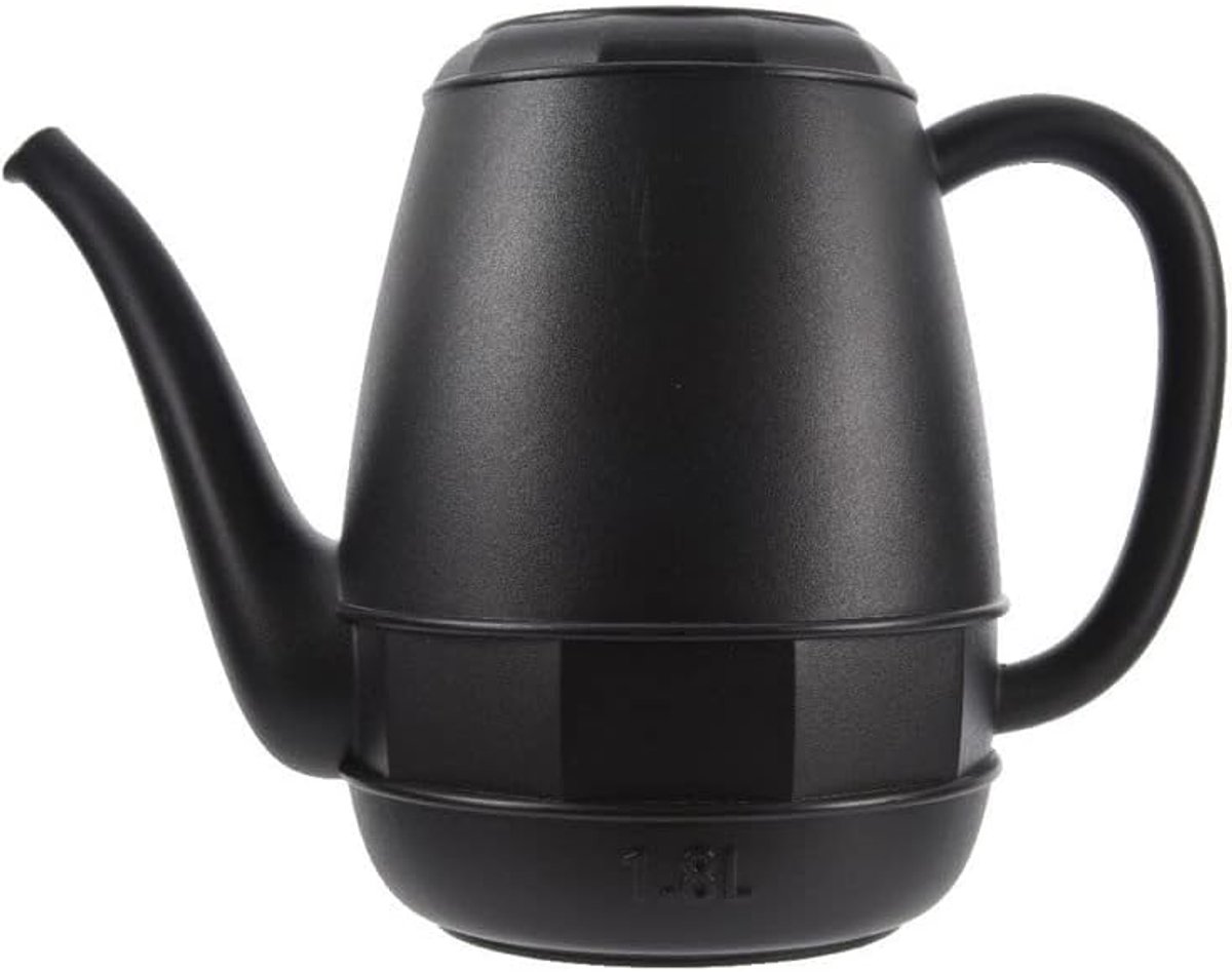 Gieter - zwart - 1,8 liter - kunststof - 30 x 20,5 cm - gieters