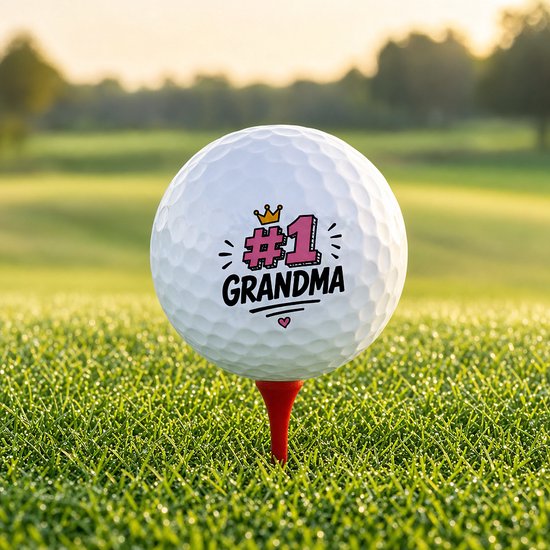 Wilson Golfballen Best Grandma - Oma Golf Cadeau - 2 stuks - Bedrukte Golfballen van Wilson — afbeelding 4