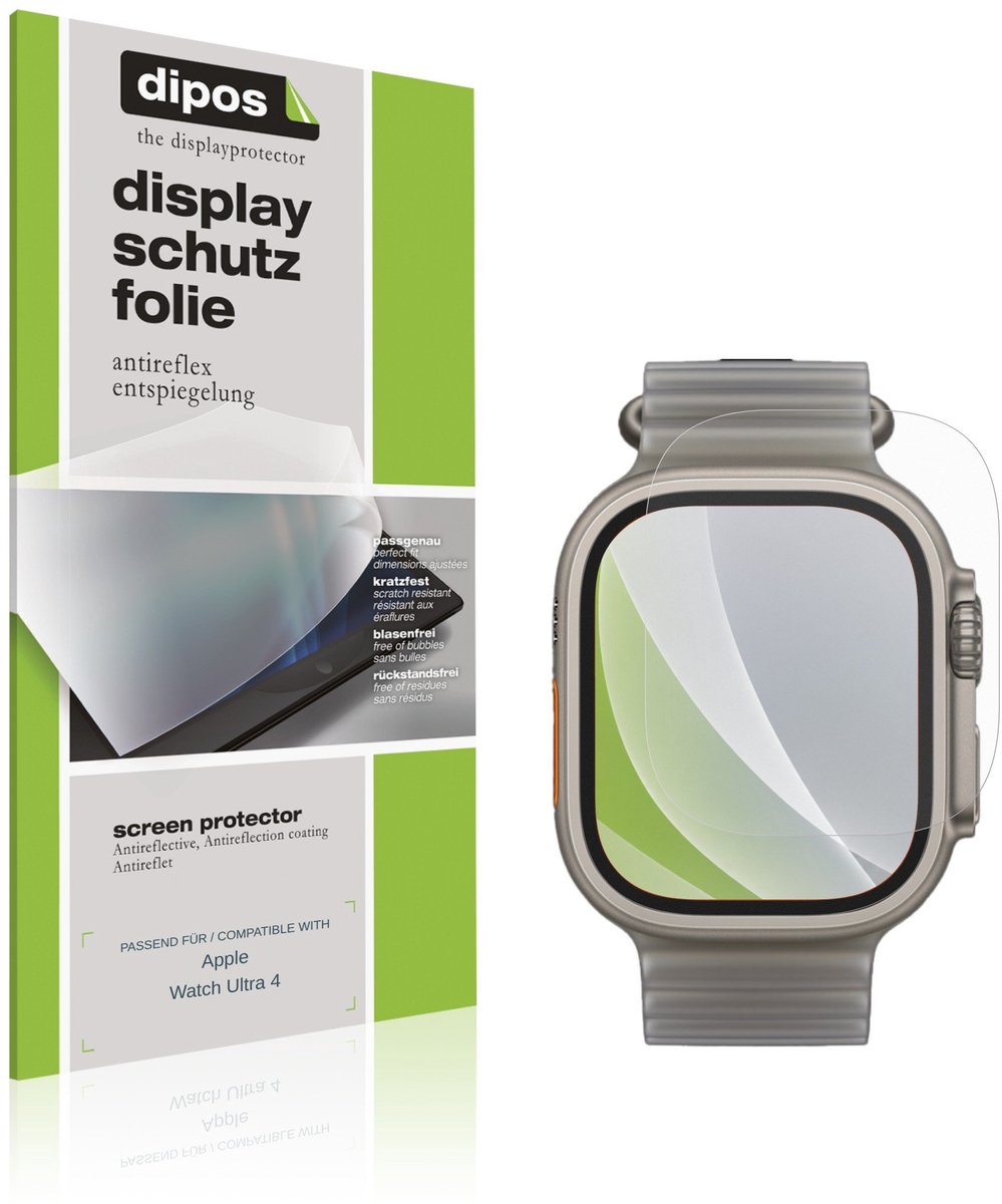 dipos – 6x Matte Beschermfolie geschikt voor Apple Watch Ultra 4 | Krasbestendige & antireflecterende Screenprotector Ultra-Thin