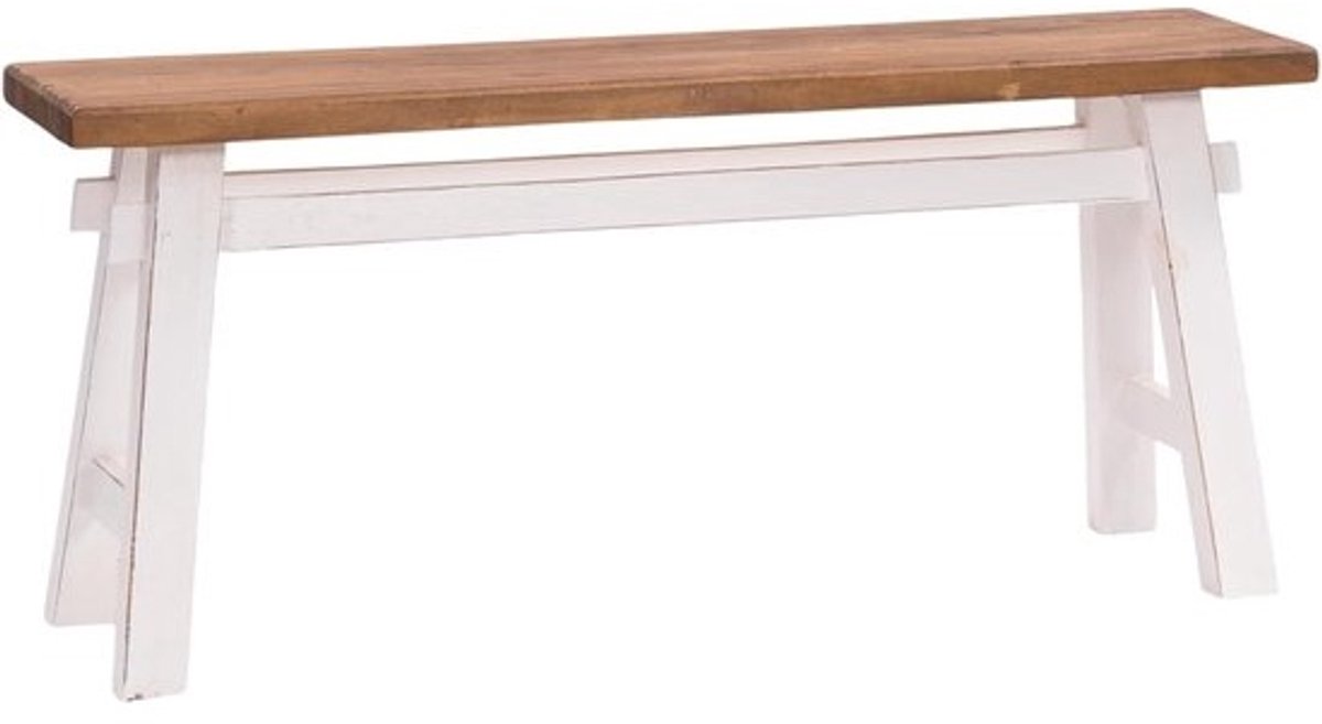 Natuurlijke Houten Bank - Rustieke Zitbank met Multifunctioneel Gebruik - 118x27,5x53cm