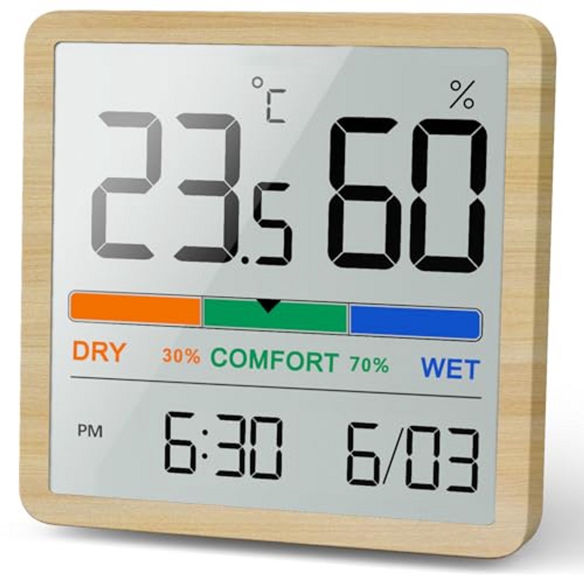 Digitale Thermometer Hygrometer - Temperatuur- en Luchtvochtigheidsmeter - Voor Binnen