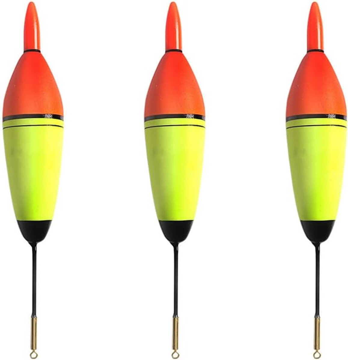 EVA-schuim nachtvisvlotter lichtgevende gloeiende bobbers voor snoekbaars, karperbaars, 3-pack, rode led, 10 g