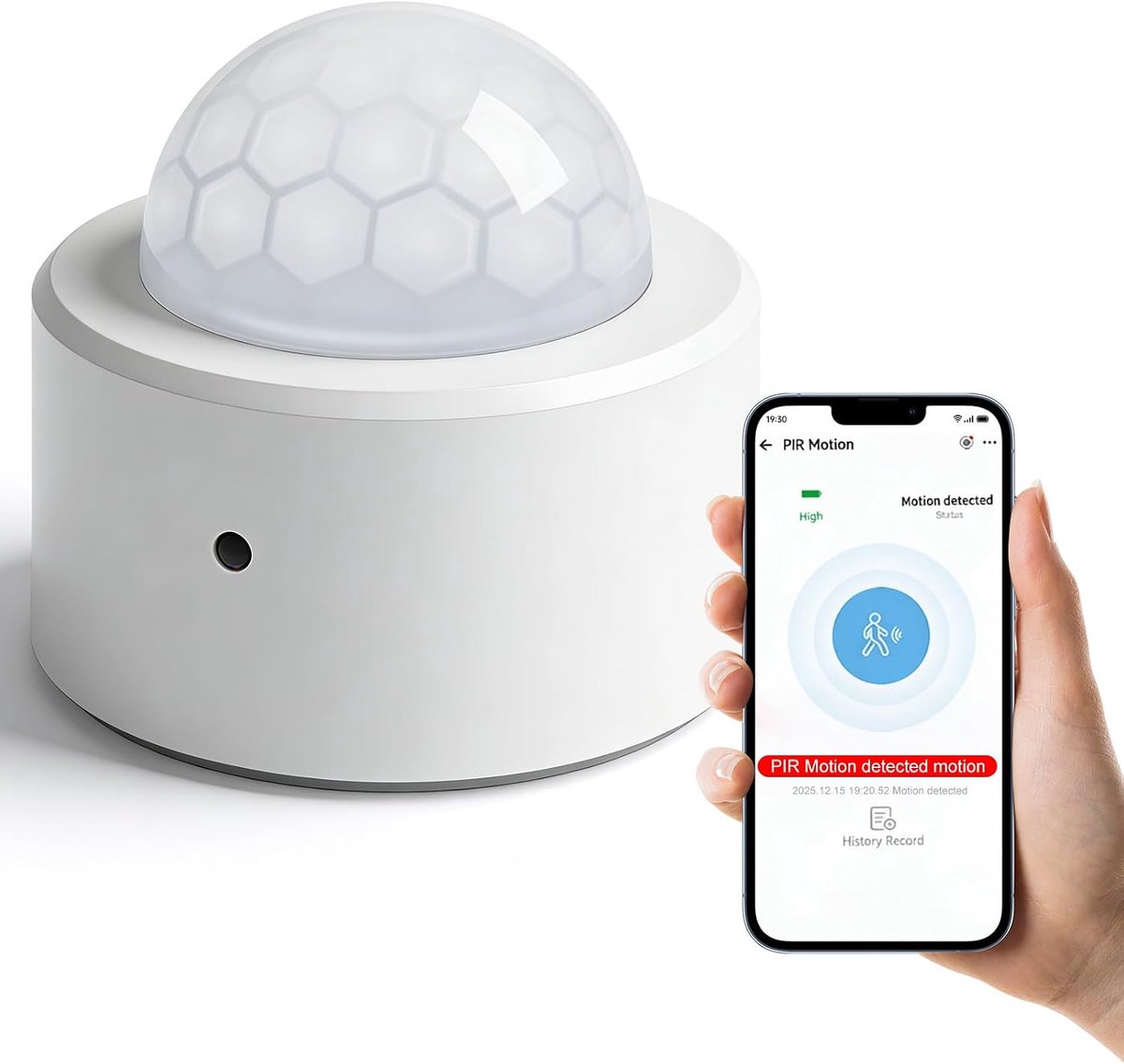 Bewegingsmelder: PIR bewegingssensor, smart bewegingsmelders, wifi-alarm voor Smart Life/Tuya-app, intelligente veiligheids- en lichtregelomgevingen (ZigBee Hub vereist)