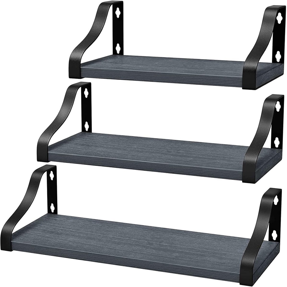 Zwevende planken,met eenvoudige installatie voor badkamer, slaapkamer, kantoor, woonkamer, enz
