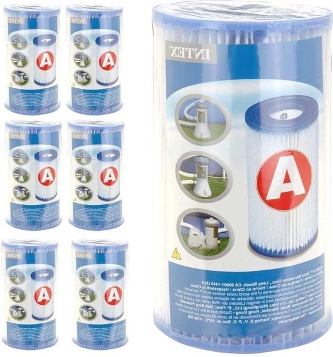 6 waterfilterpatronen - vervanging voor 'A' - hoogwaardige kwaliteit