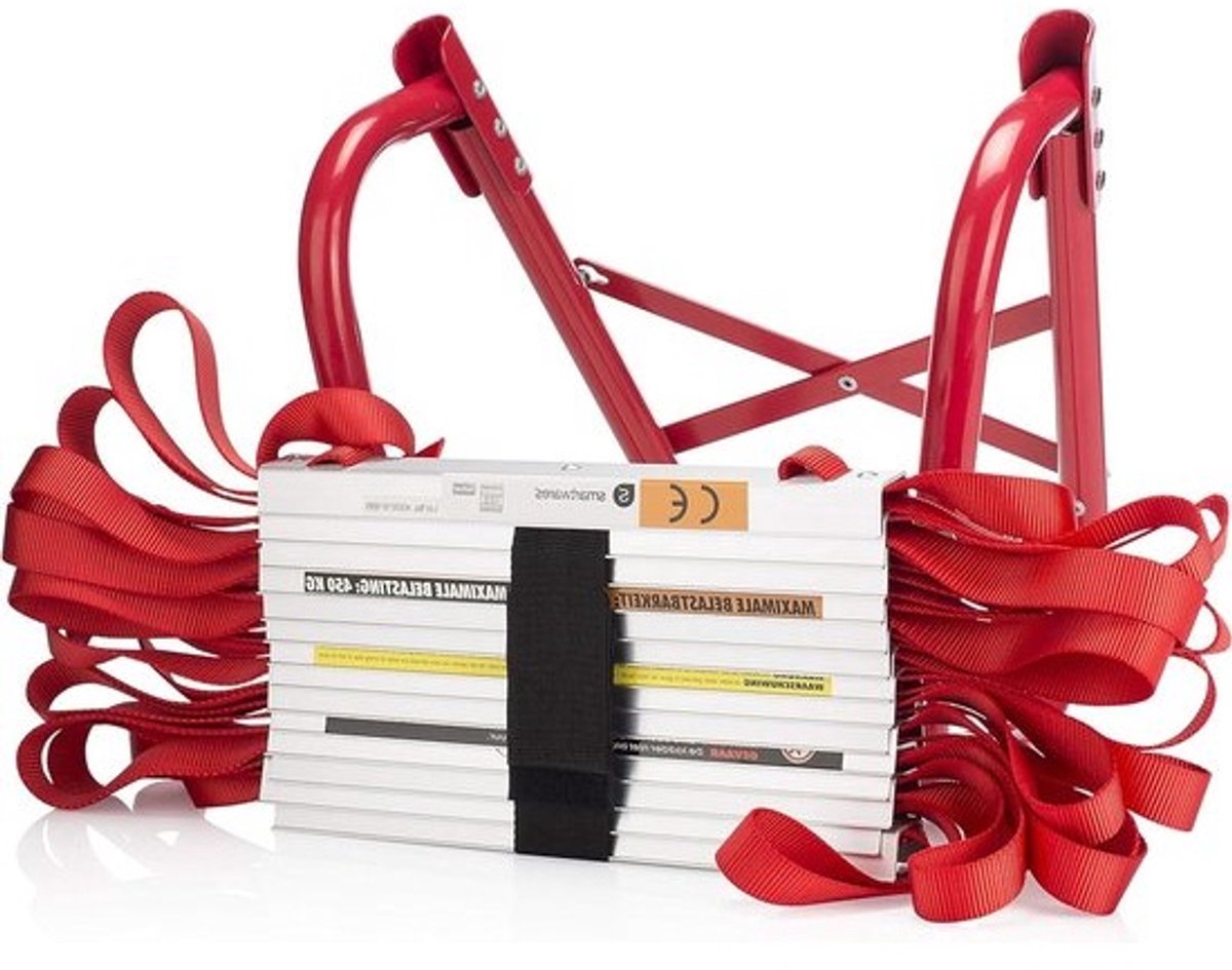 Vluchtladder 45 meter 450 kg capaciteit - Rood