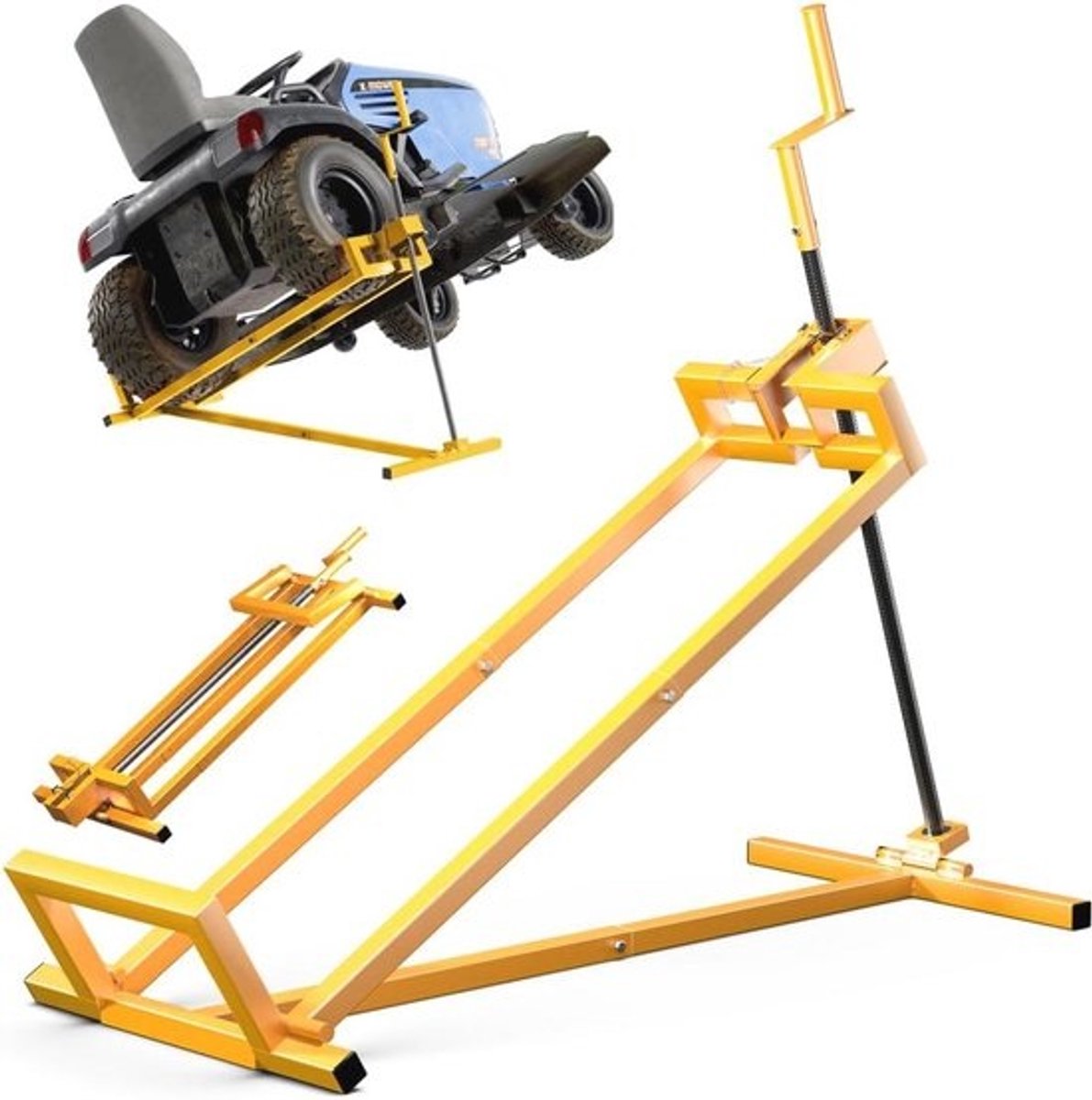 Telescopische tractorlift voor eenvoudig onderhoud en opslag