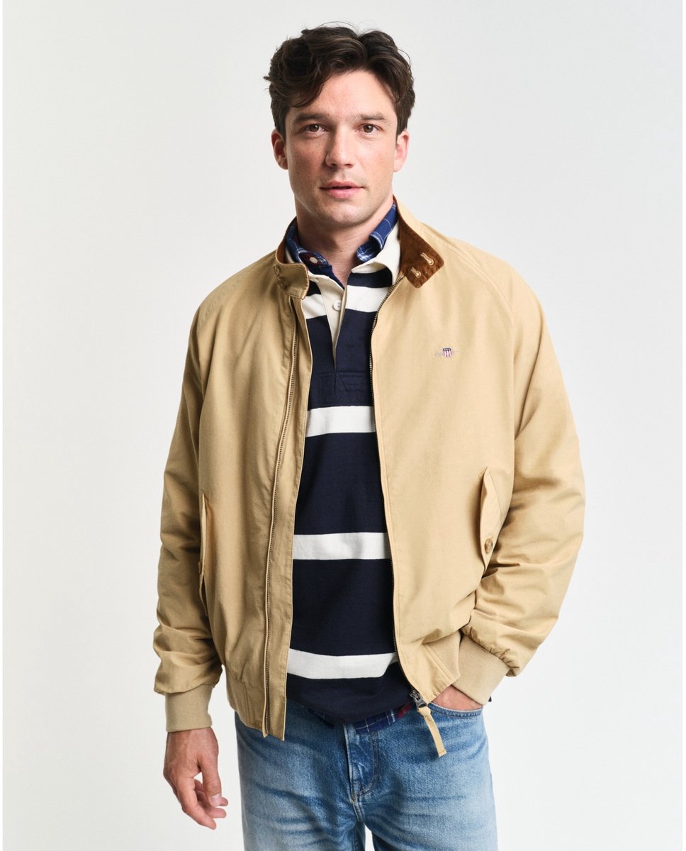 Gant Harrington jas in beige katoen