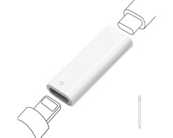 Adapter voor Apple Pencil 1e generatie met USB-C, compatibel met iPad 10e Gen 2022, ondersteunt opladen en Bluetooth-koppeling, vervangende adapter (MFi-gecertificeerd)