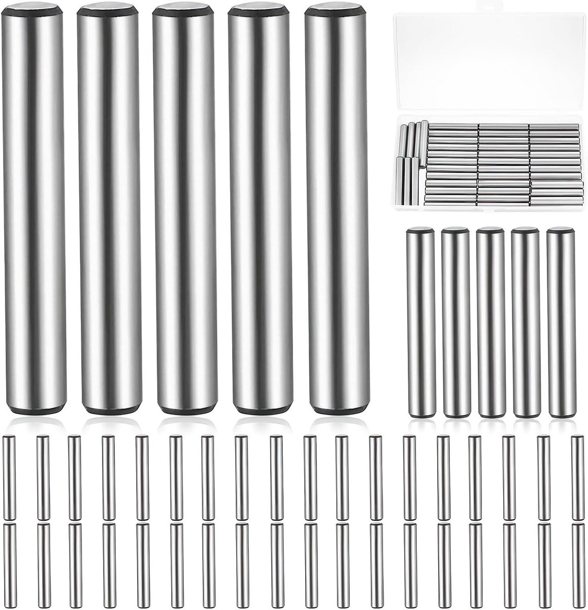 46 Stuks Plankdragers 6 mm, Cilinderpennen Ø6x40mm, Stevige Plankhouders voor Kasten en Planken