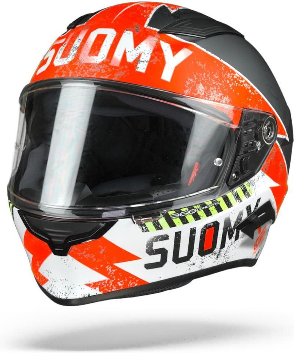 Suomy Speedstar Propeller Mat Antraciet Rood Integraalhelm - Motorhelm - Maat S