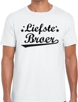 Liefste broer cadeau t-shirt wit heren XL