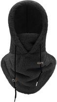 Kunoli 3-in-1 muts voor dames, wintermuts voor dames, warm, bivakmuts voor dames, winter, met sjaal en masker, warme nekwarmer en gezichtsbedekking, gevoerd winddicht en elastisch, ideaal