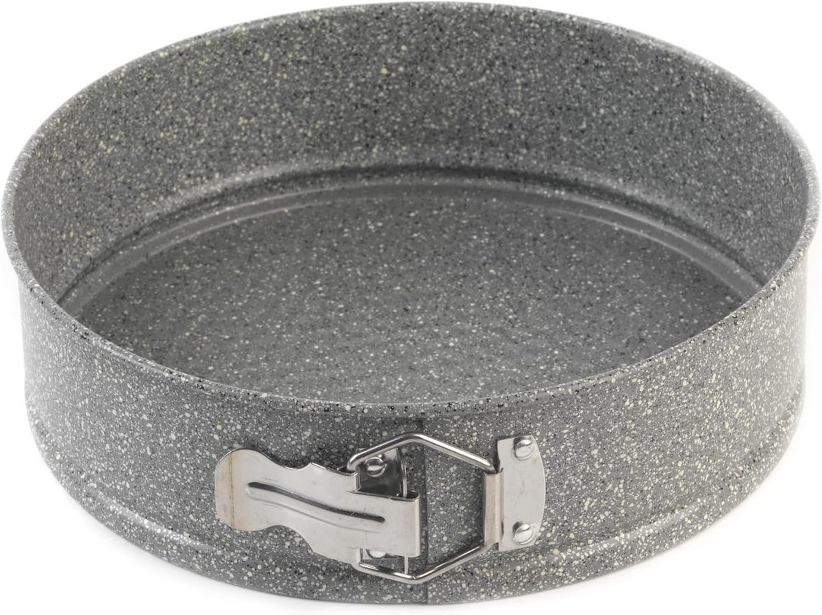 Springvorm 24cm met Losse Bodem – Antiaanbak Ronde Bakvorm van Koolstofstaal