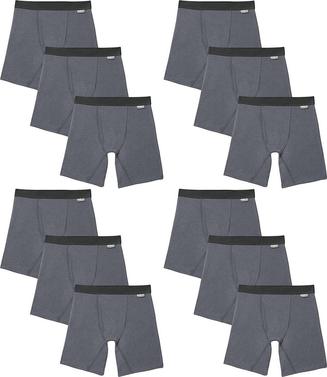 Heren Boxershorts Katoen - Voetloos Ontwerp & Comfortabele Tailleband (12 Stuks)