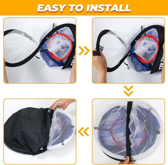 Opvouwbaar Golf Chipping Net met Slagmat en Balset voor Binnen en Buiten van Merkloos — afbeelding 5