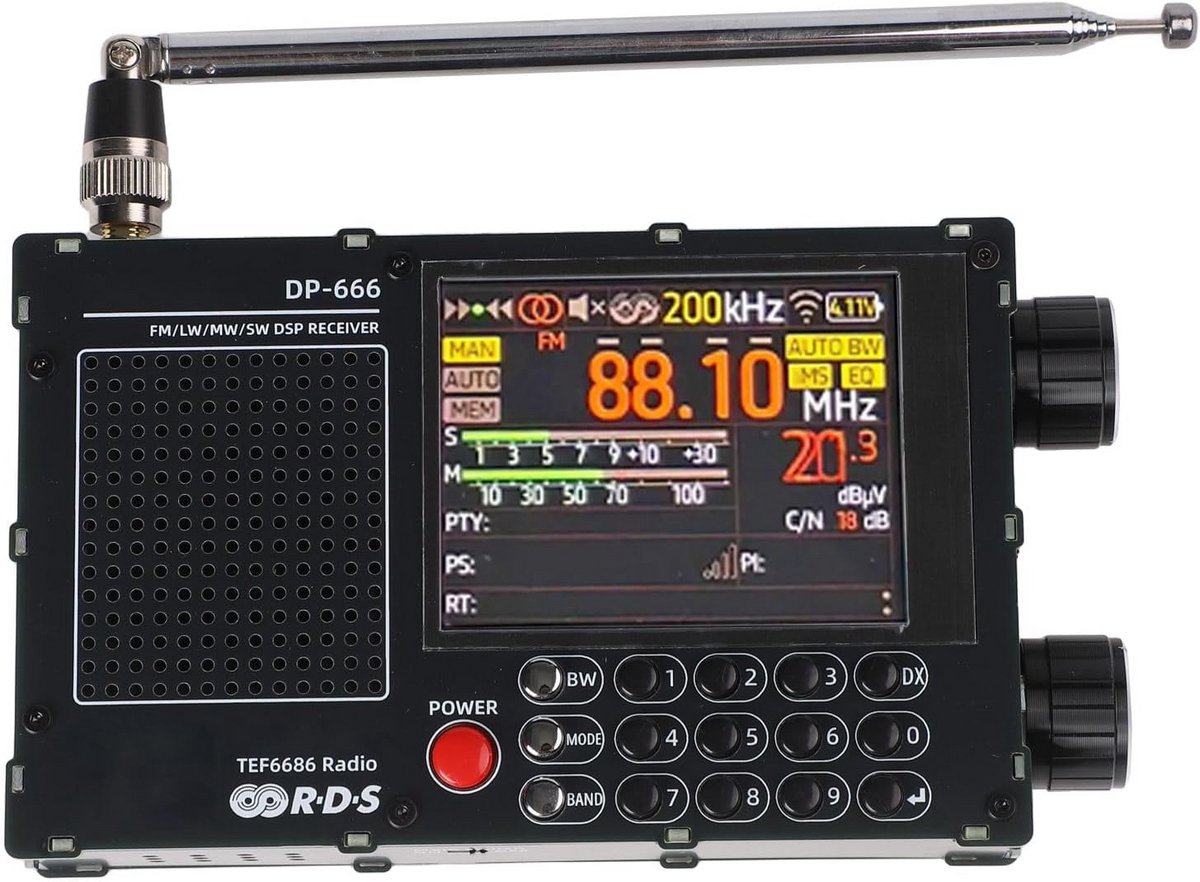 Korte Golf Radio met Hooggevoeligheid en RDS Functie