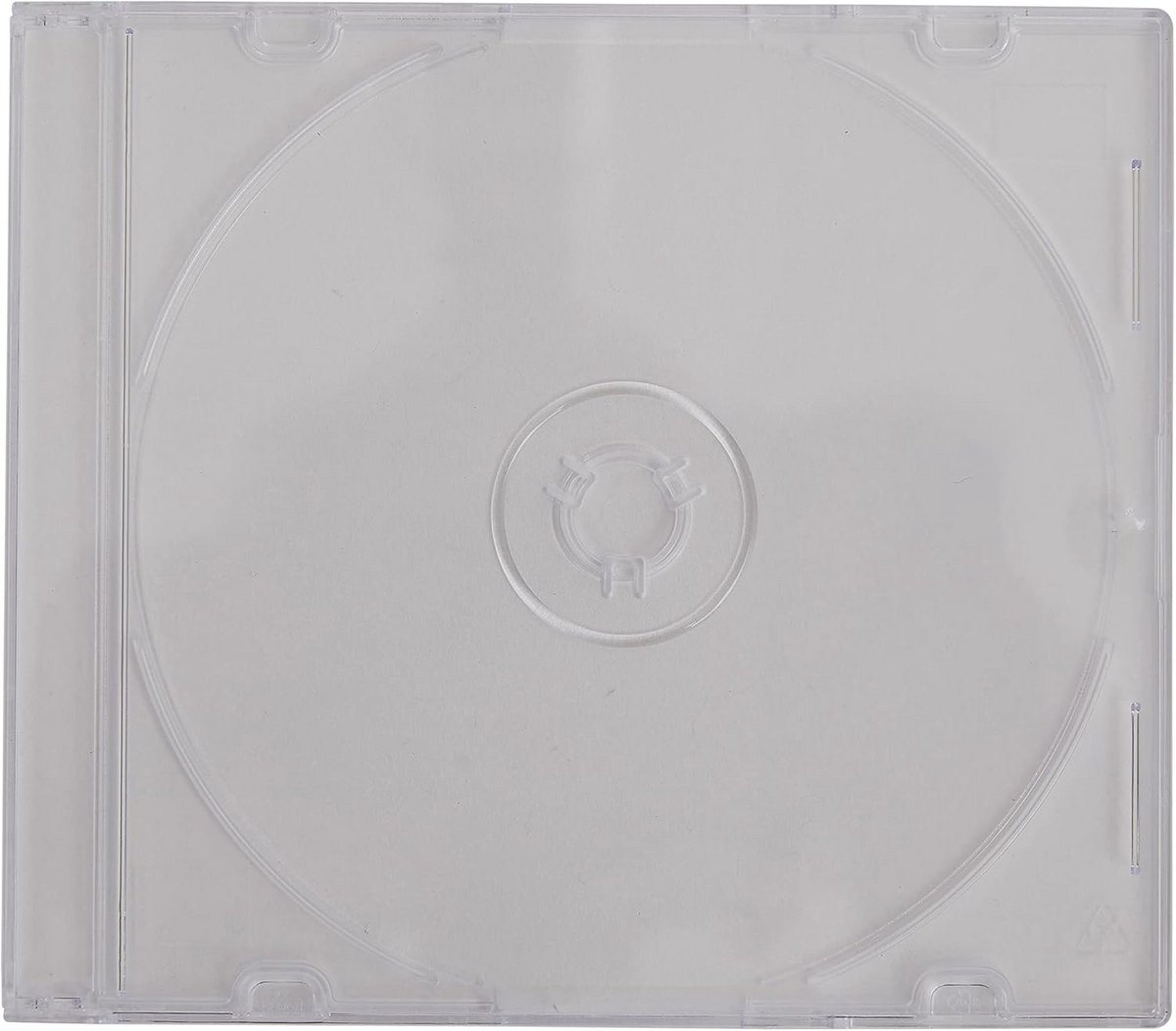 CD/DVD Slimline Hoesjes 5.2mm Dikte - Doorzichtige Achterkant - 100 Stuks