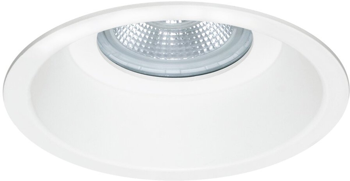 Inbouwspot Arezzo rond wit verdiept met klemveren IP20