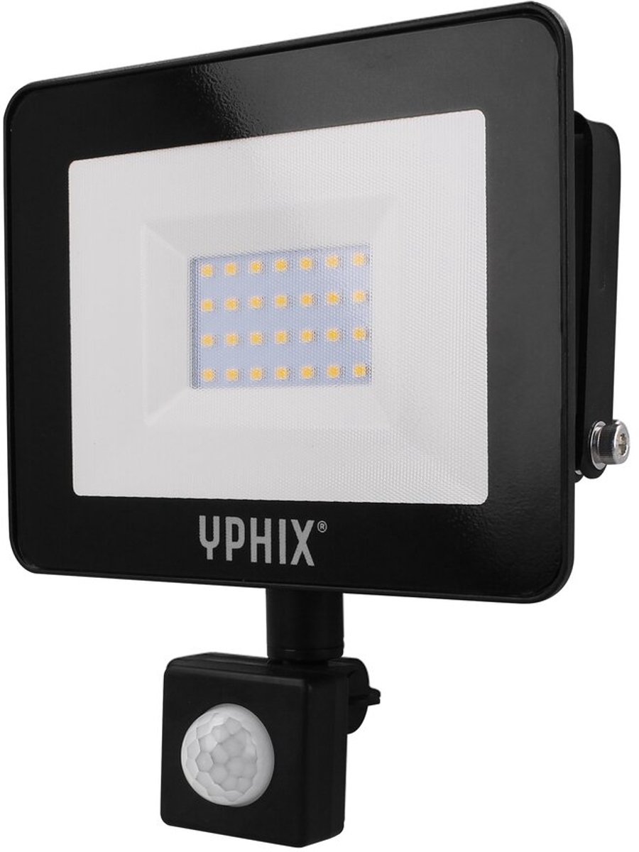 LED Schijnwerper met bewegingsmelder Pro 50W 3000K IP44 - Buitenlamp met bewegingssensor