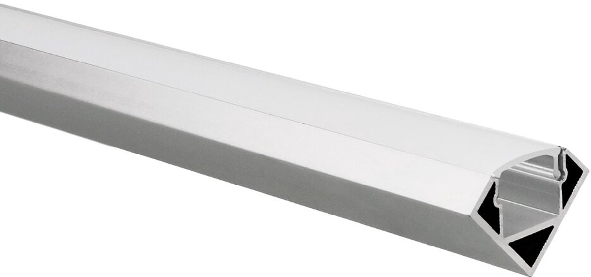 LED strip profiel Tarenta aluminium hoek 1m incl. transparante afdekkap