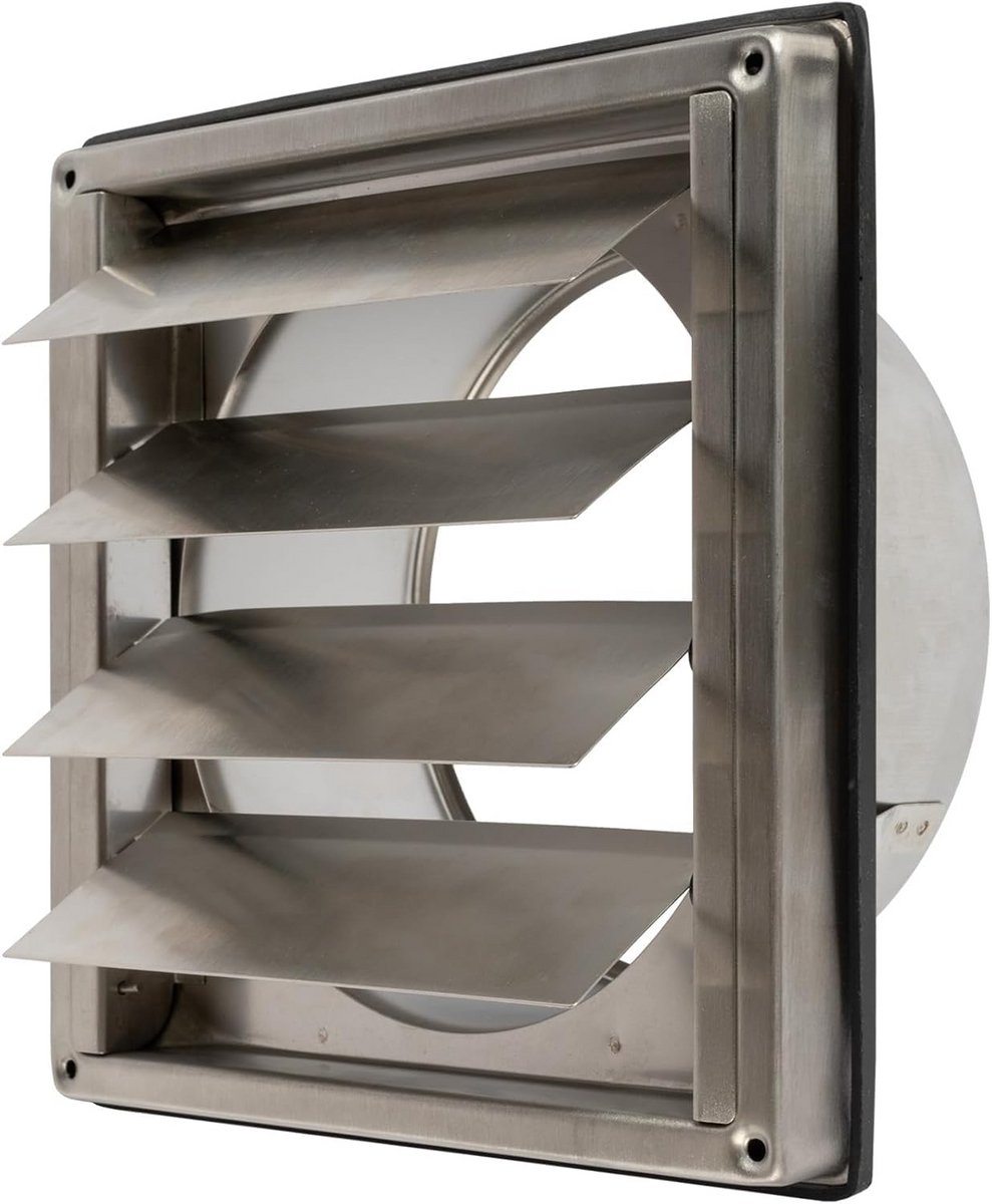 RVS 150mmUitlaatklep met Zwaartekrachtsluiting voor Ventilatie
