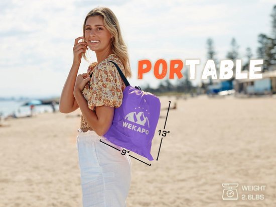 Opblaasbare Luchtbank - Draagbare Relaxstoel voor Camping, Strand en Festivals van Merkloos — afbeelding 3