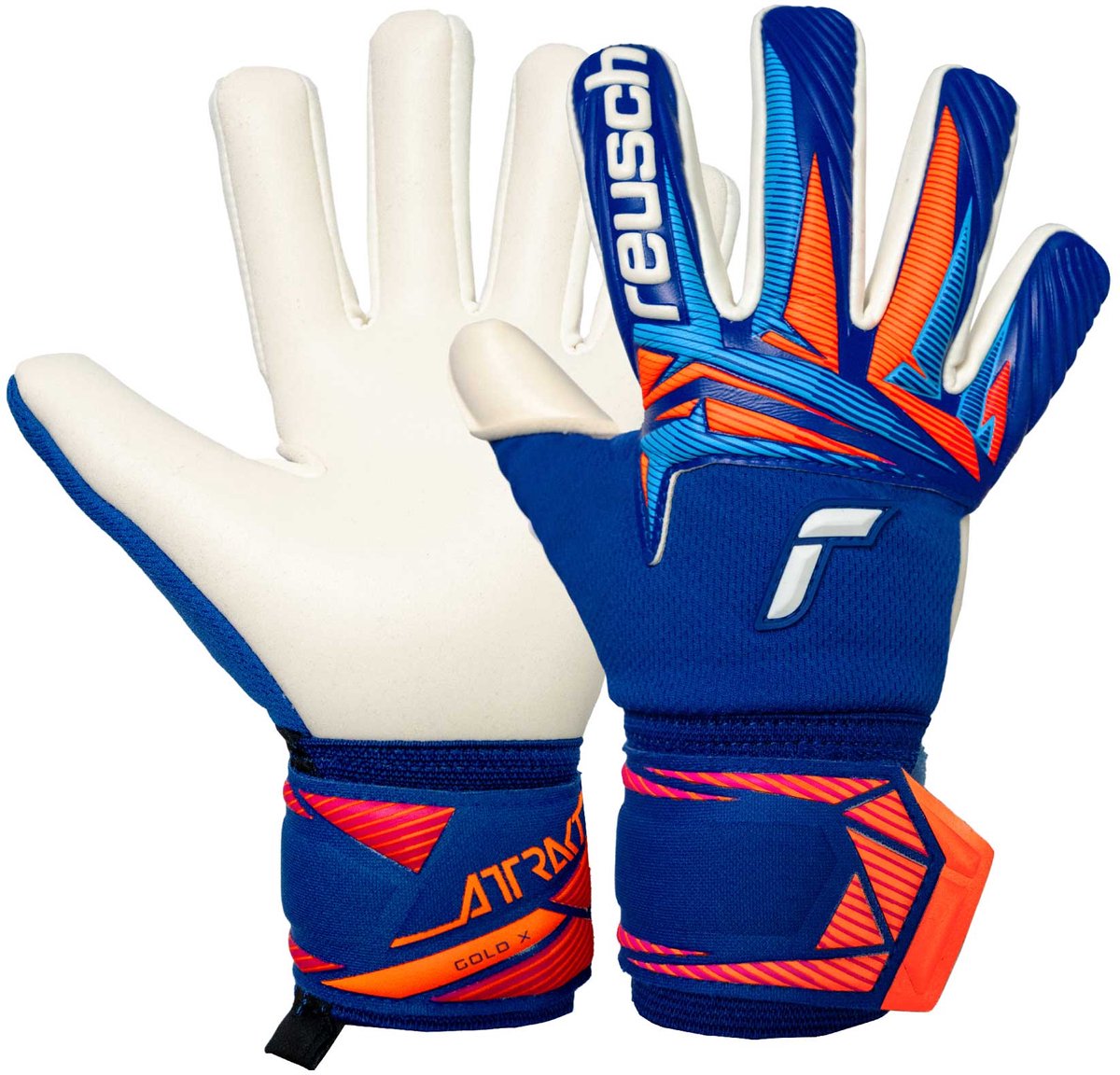 Reusch Attrakt Gold X Nc Junior Keepershandschoenen Blauw 6.5