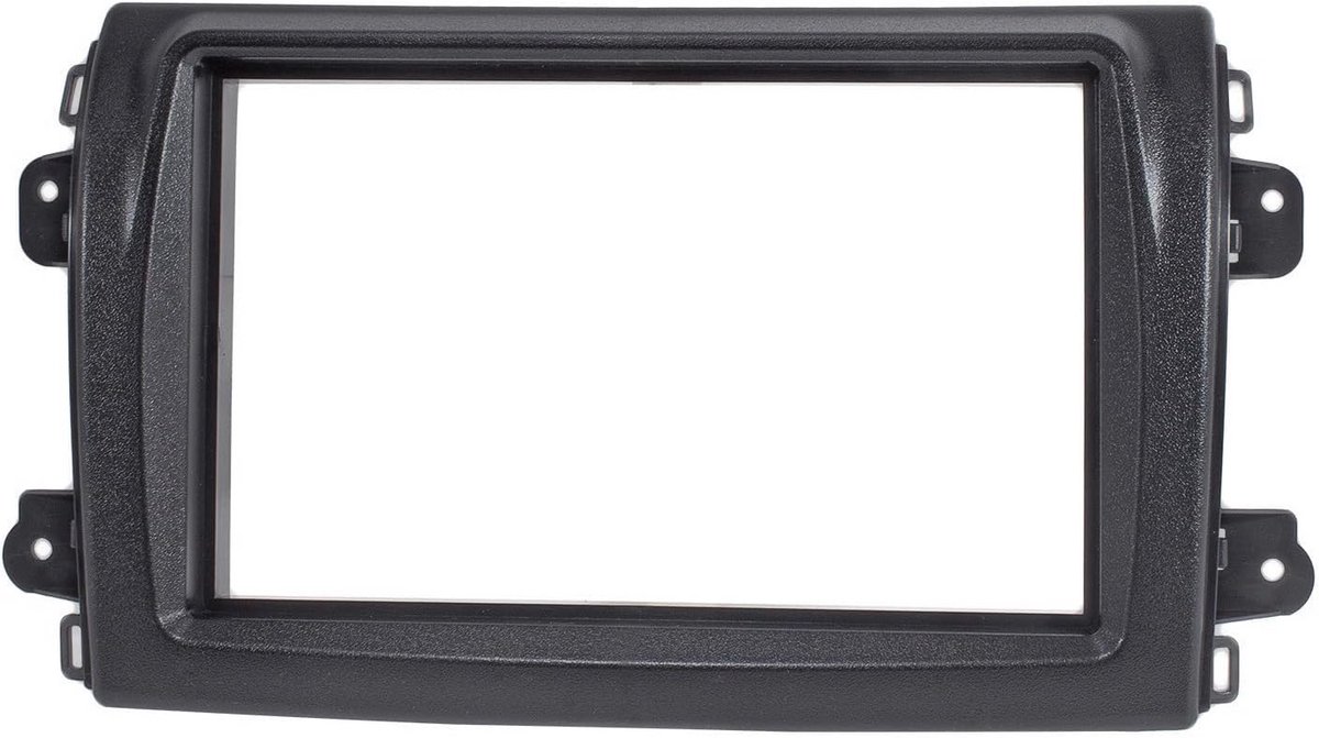 Dubbel DIN Radio Adapter Frame voor Fiat Ducato Serie 8 (2021+) - Zwart