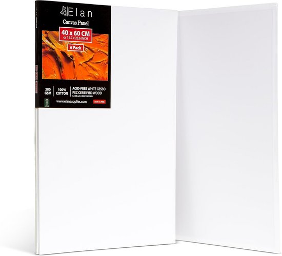24pcs Panneau de Peinture Magnétique Mini Impressions sur Toile Magnétiques, Toile Vide Toile pour Peinture à Faire Soi-Même Art, Cadeau, Décor