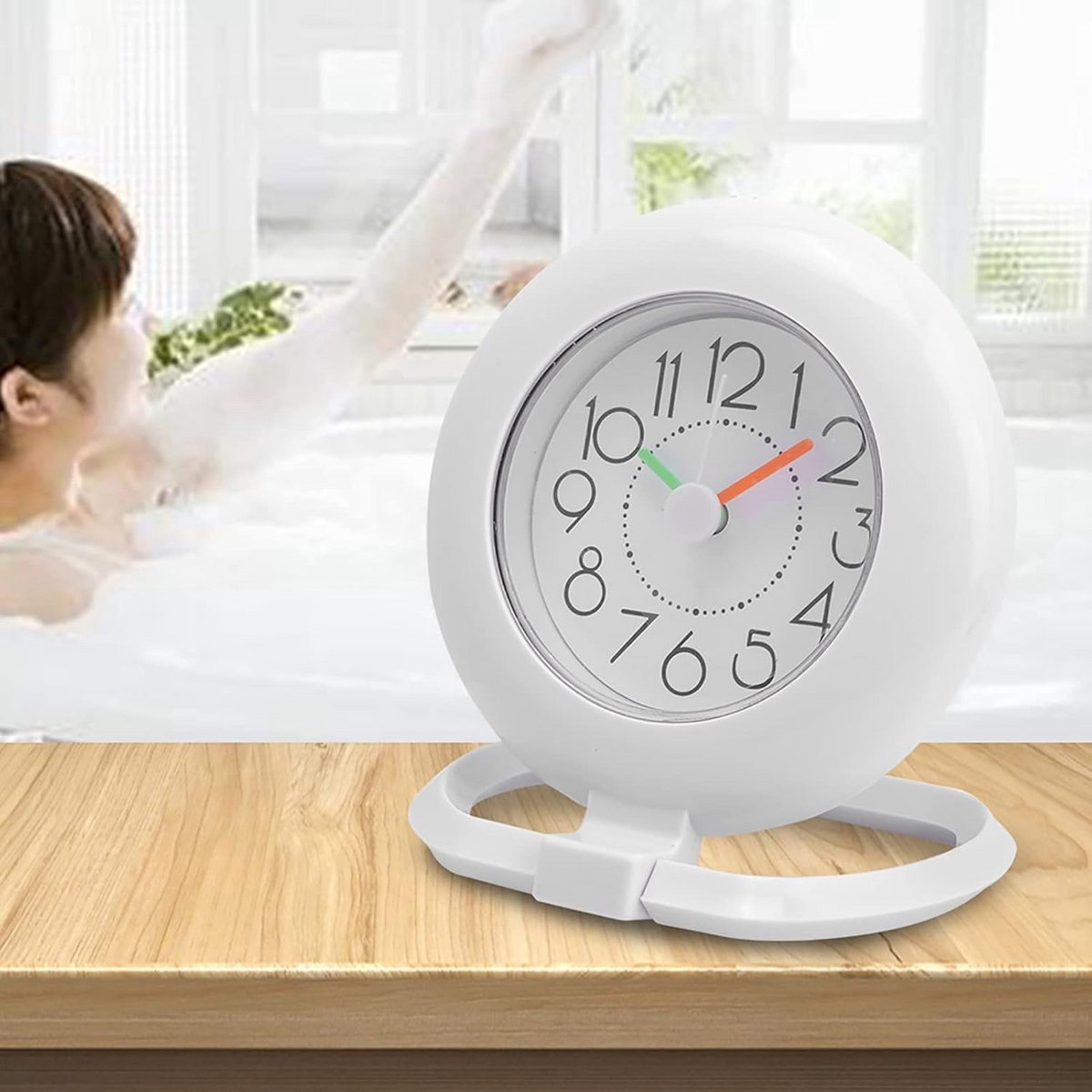 Waterdichte Doucheklok Mini Klok voor Badkamer en Keuken