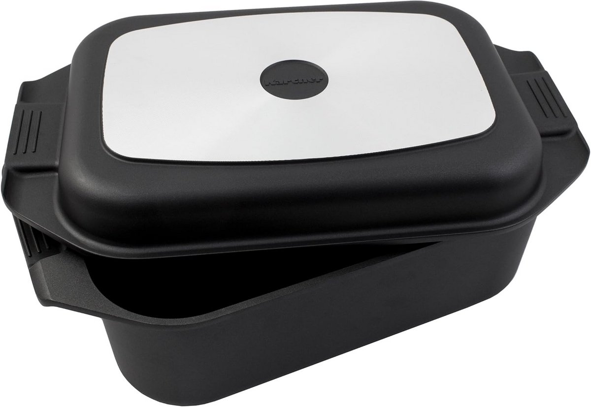 Gietijzeren 2-in-1 Braadpan 8.7 Liter met Deksel en Ovenwanten