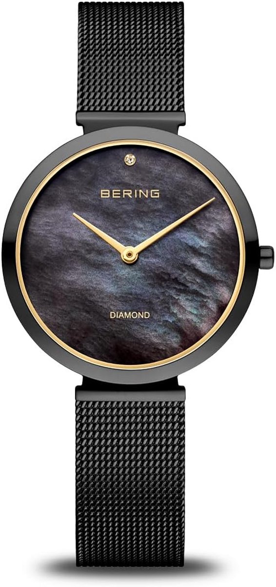 Dames Horloge Zwart RVS Band Analoge Tijdsaanduiding Kwarts