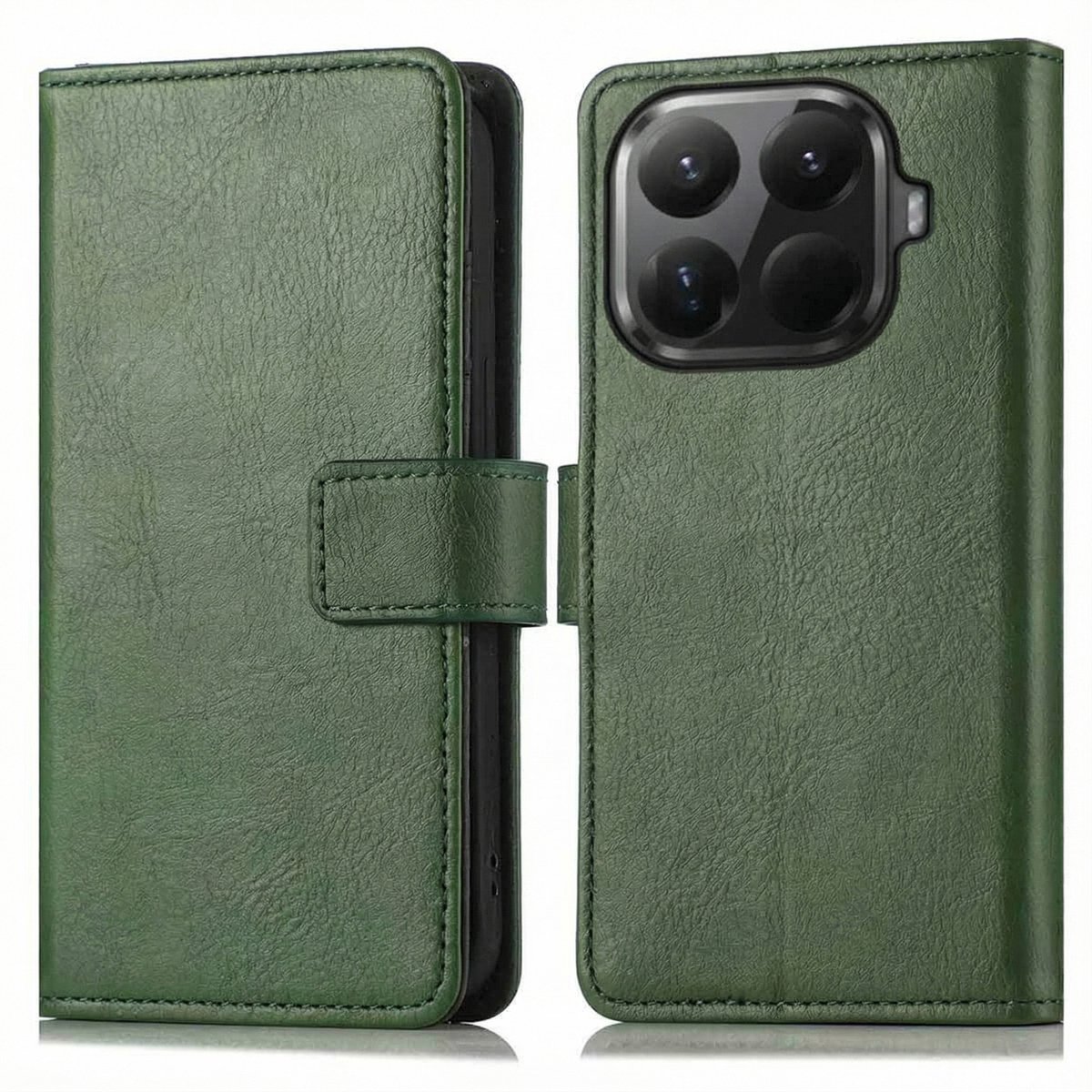 imoshion Hoesje - Geschikt voor Xiaomi 15T Pro - Luxe Bookcase - Groen
