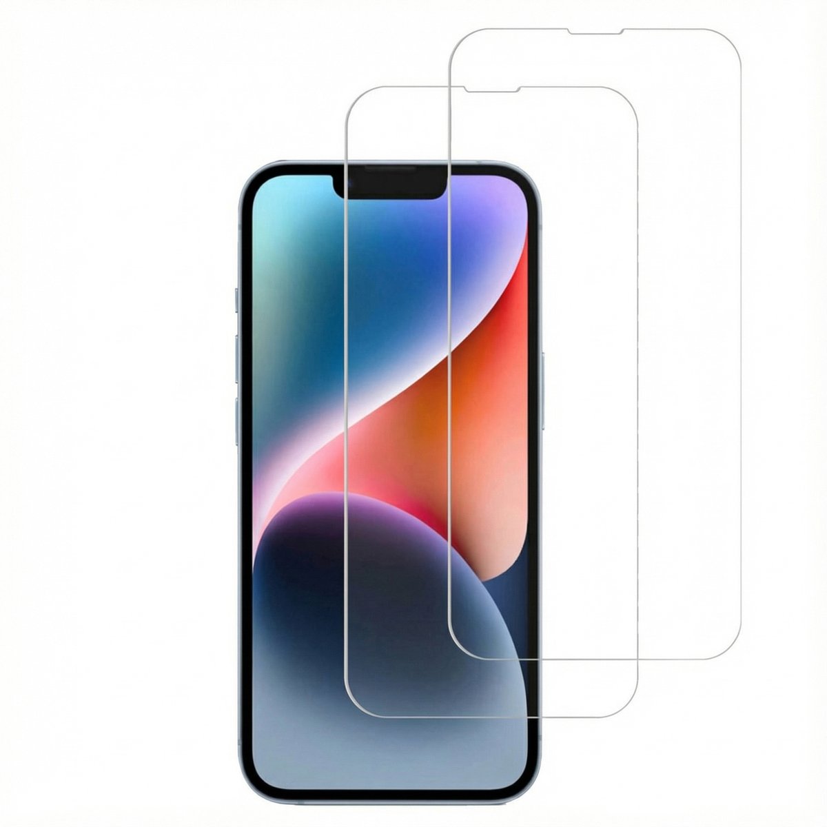 Accezz Screen protector - Geschikt voor Apple iPhone 17e / 16e / 14 / 13 Pro / 13 - 2 pack glass screenprotector