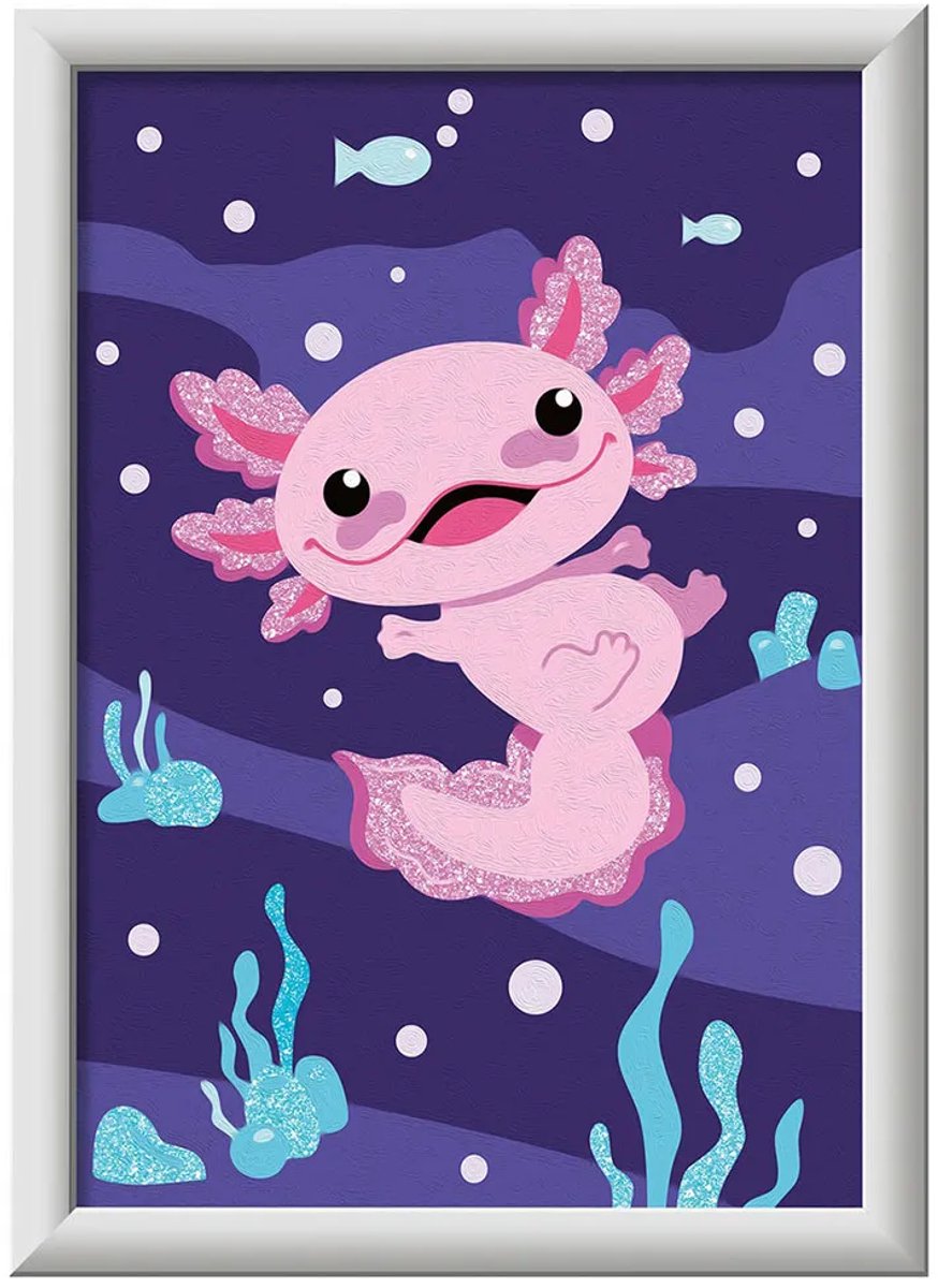 Ravensburger - CreArt - Axolotl - Schilderen op Nummer voor Kinderen — afbeelding 5